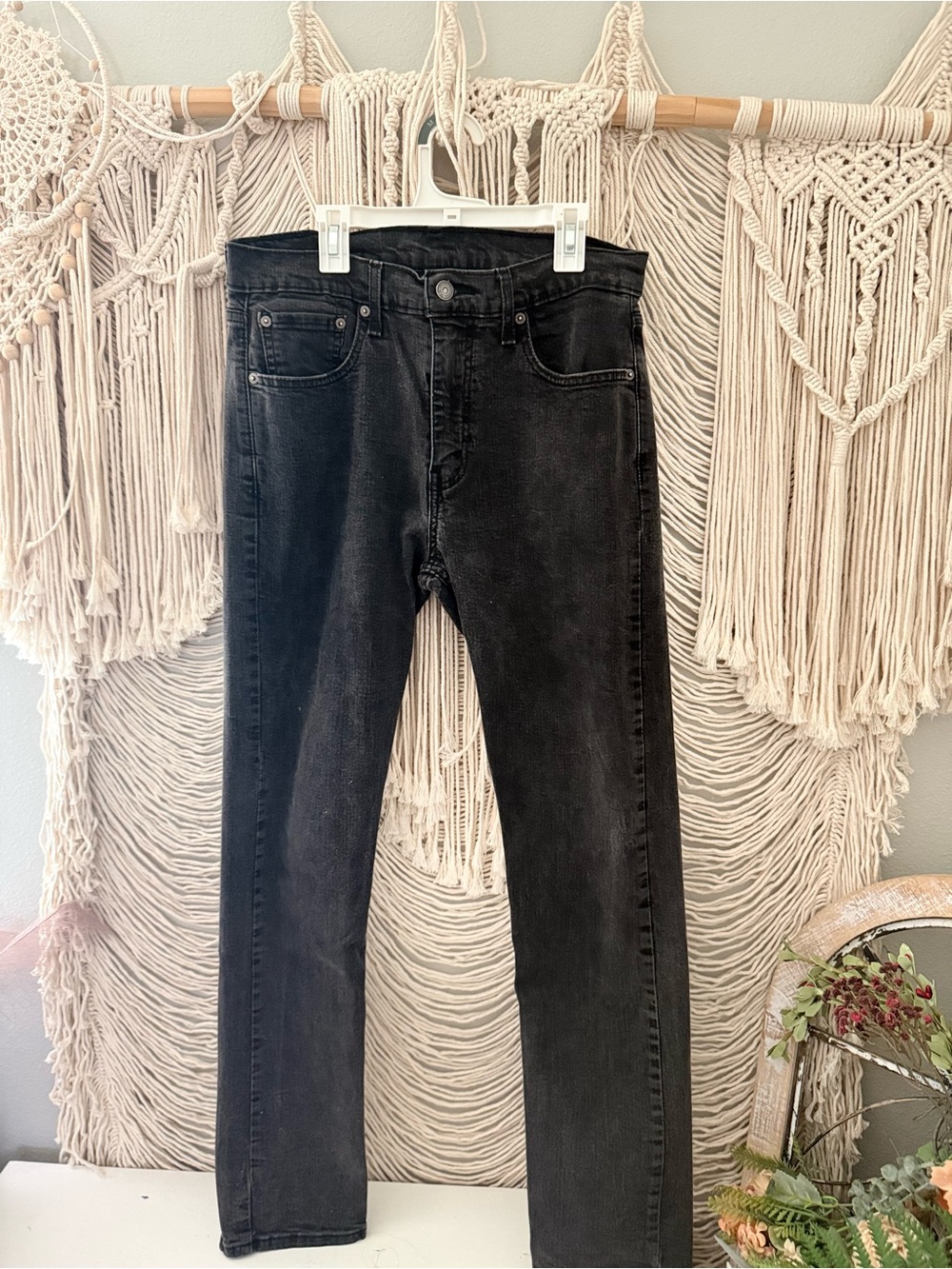 Men's Levi Black Slim Fit Jeans